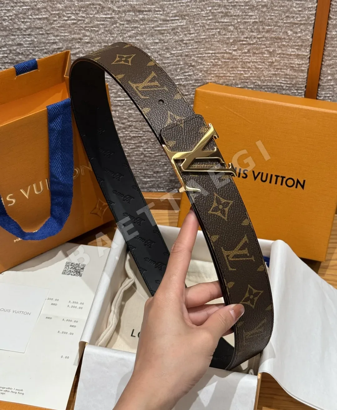 루이비통 플라워 패턴 40mm 리버서블 벨트 상세 이미지 3