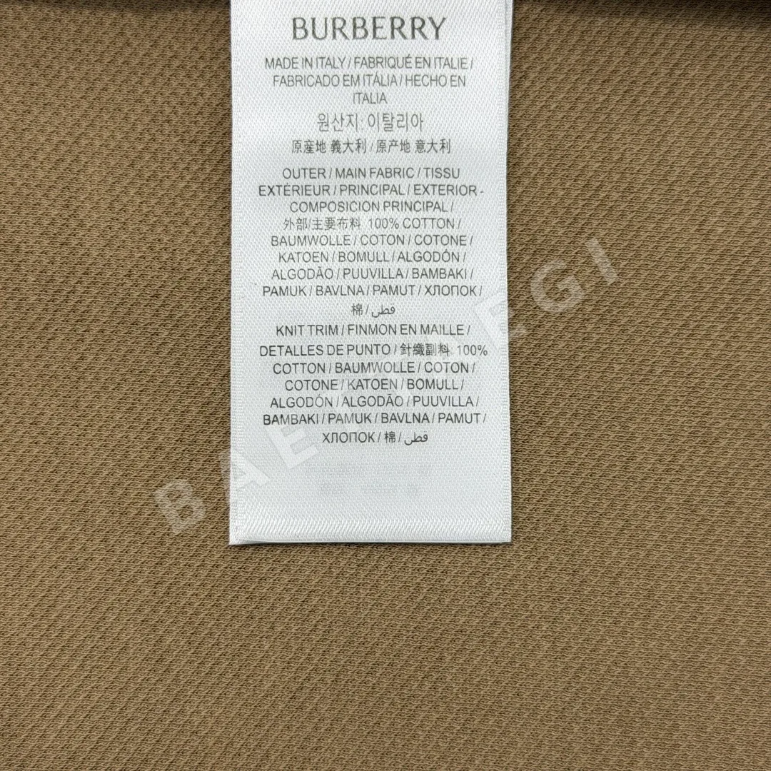 버버리 승마 기사 로고 슬림핏 코튼 반팔 폴로셔츠 상세 이미지 9