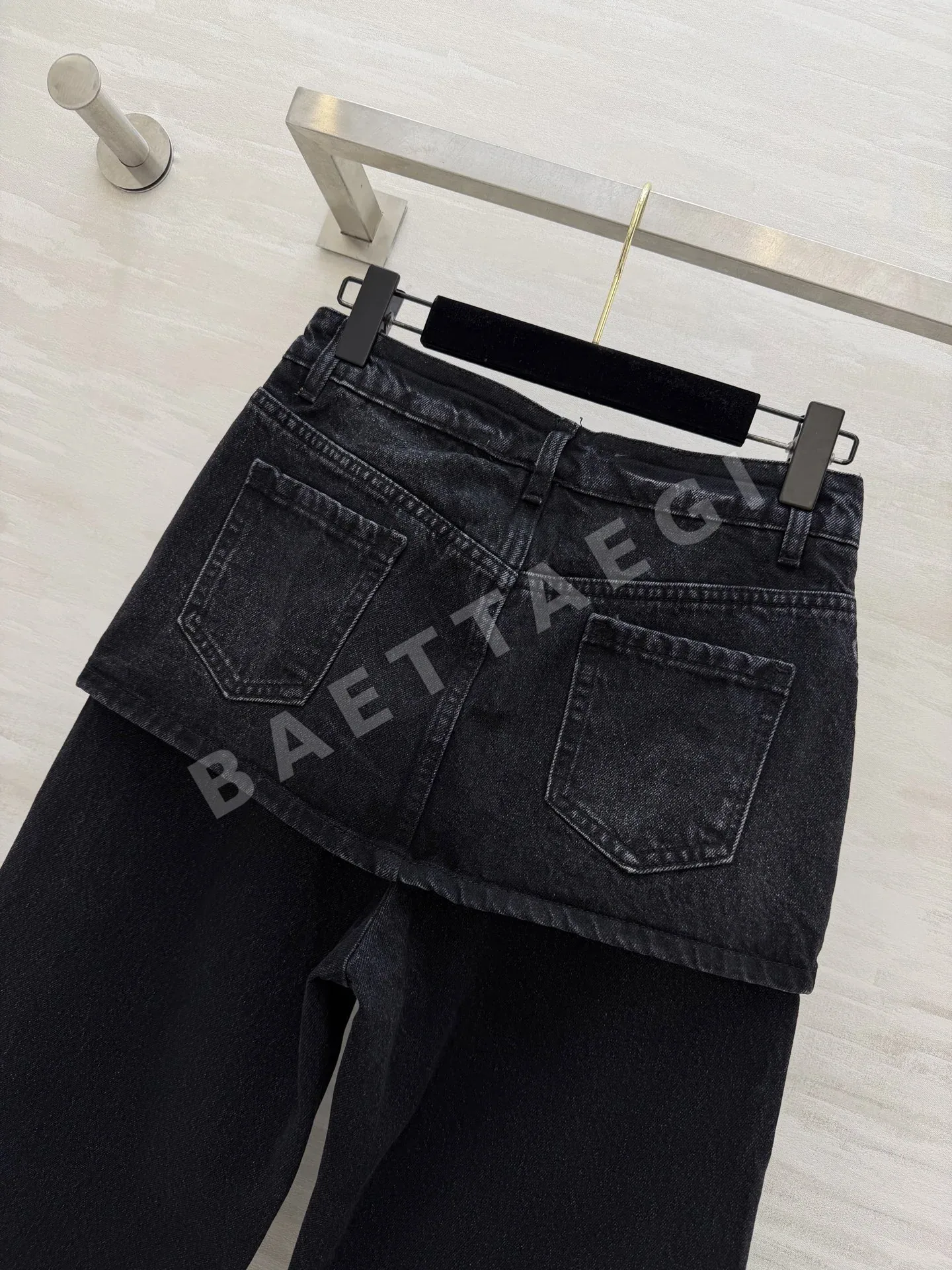 로에베 레이어드 와이드 레그 바지 상세 이미지 6