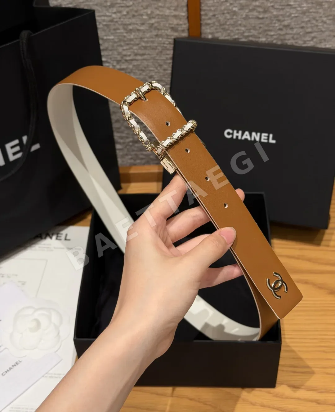샤넬 카프스킨 양면 체인 벨트 상세 이미지 8