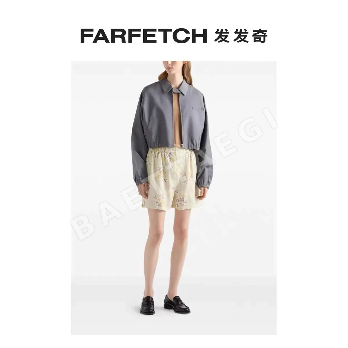 프라다 레터 로고 포켓 라펠 자켓 163864