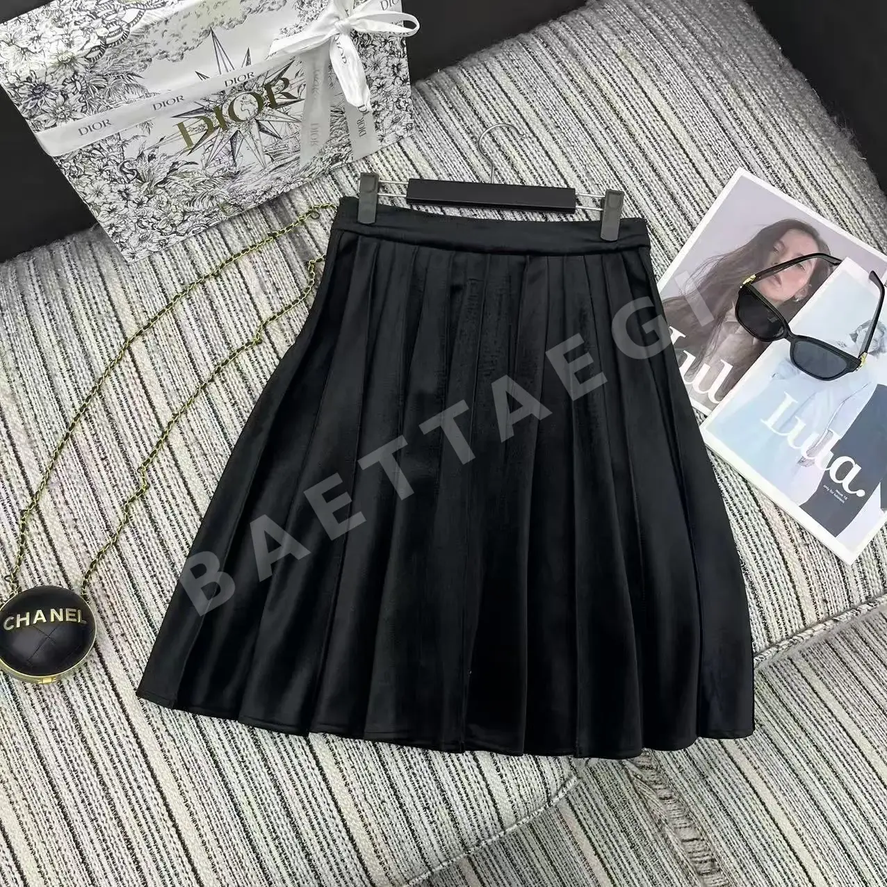 디올 플리츠 미디 스커트 상세 이미지 7