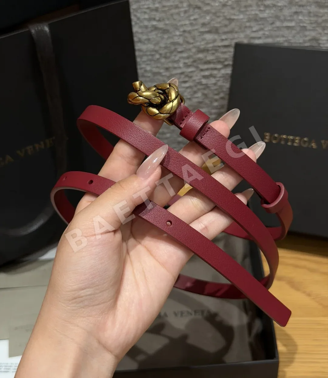 보테가베네타 미니노트 소가죽 벨트 상세 이미지 2