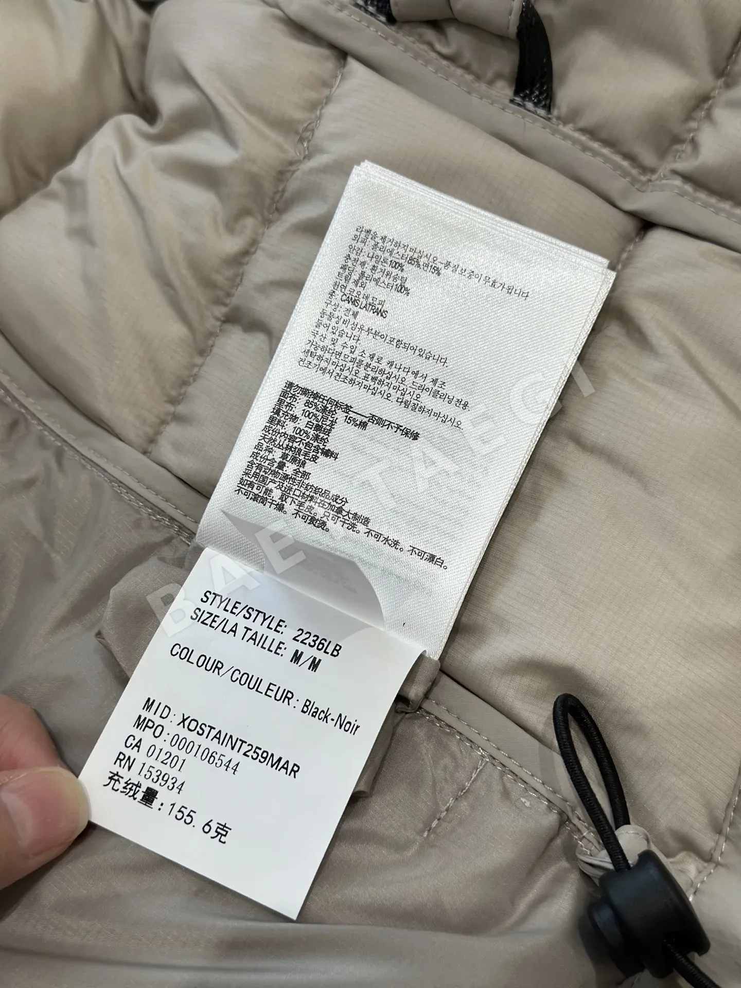 캐나다구스 크로프턴 블랙라벨 여성 다운 후디 패딩 상세 이미지 9