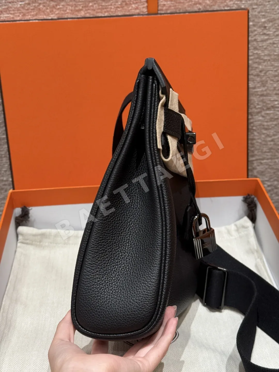 에르메스 핵 아 도 토고 블랙 백팩 상세 이미지 3