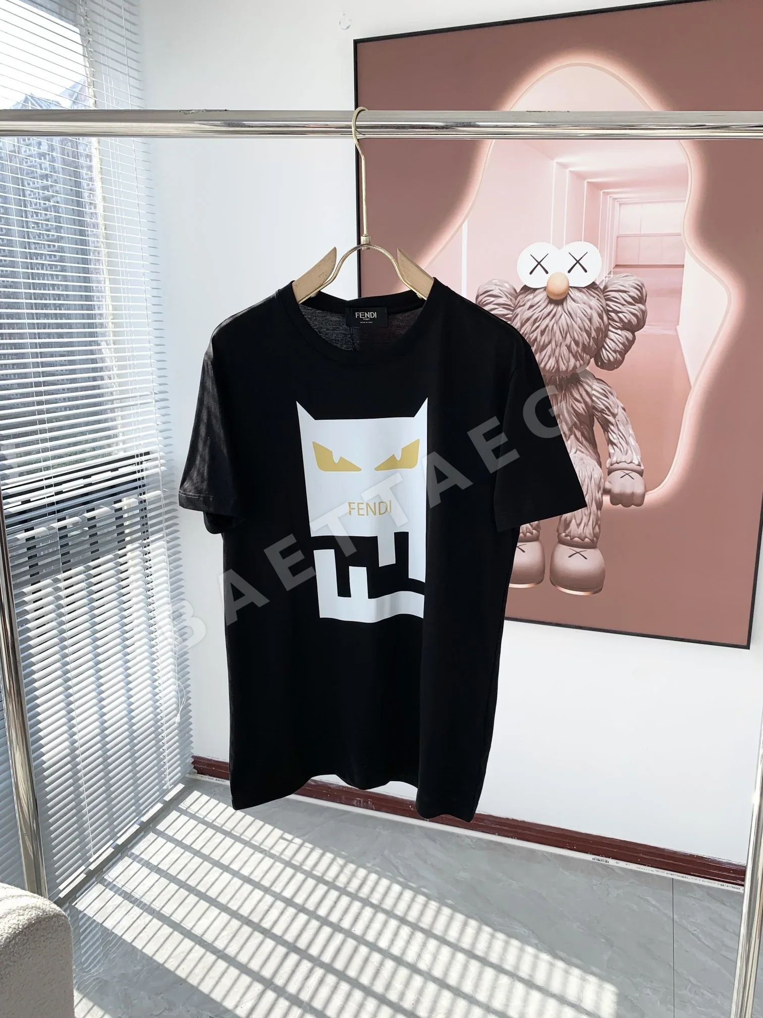 펜디 여성 로고 프린트 반팔 티셔츠 88785