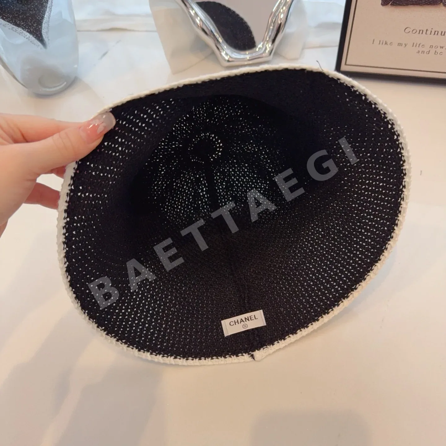 샤넬 메시 버킷햇 상세 이미지 7