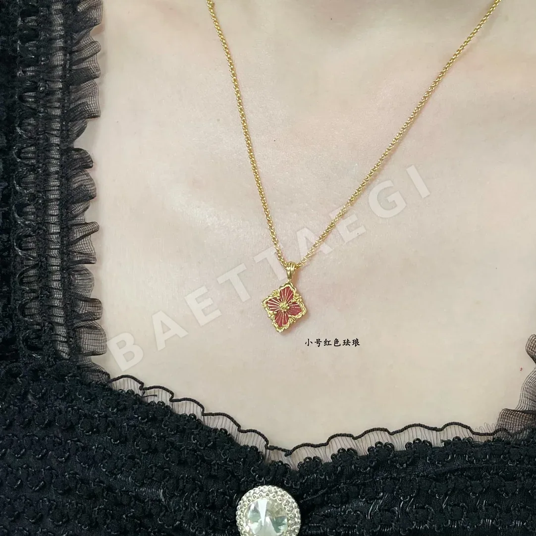 부첼라티 오페라 컬렉션 레드 에나멜 목걸이 상세 이미지 1