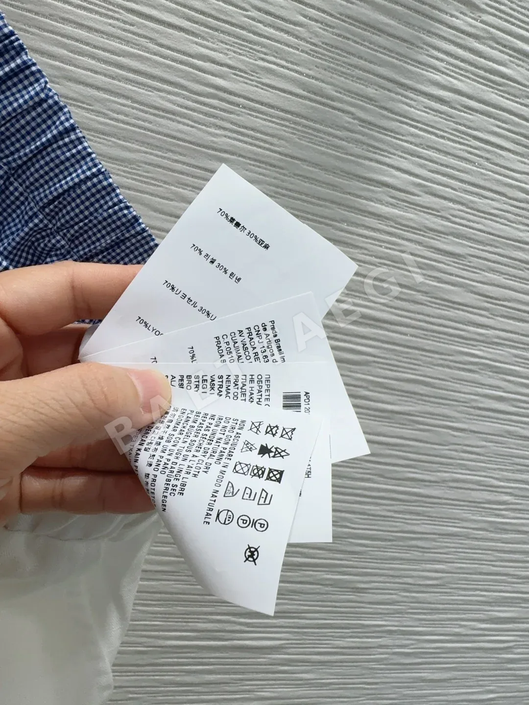 미우미우 여성 린넨 바지 상세 이미지 7
