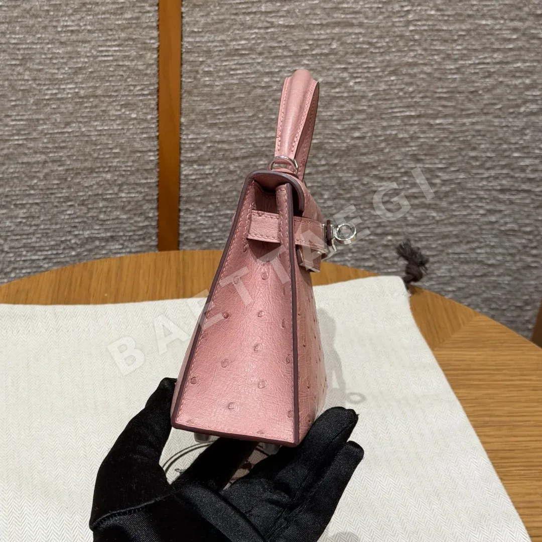 에르메스 미니 켈리 오스트리치 가방 상세 이미지 2