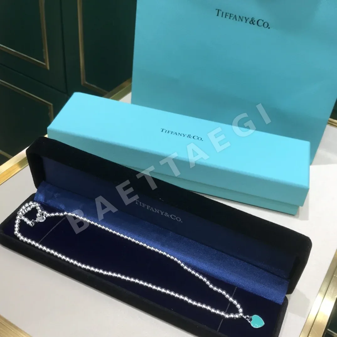 티파니 925 스털링 실버 하트 목걸이 71255