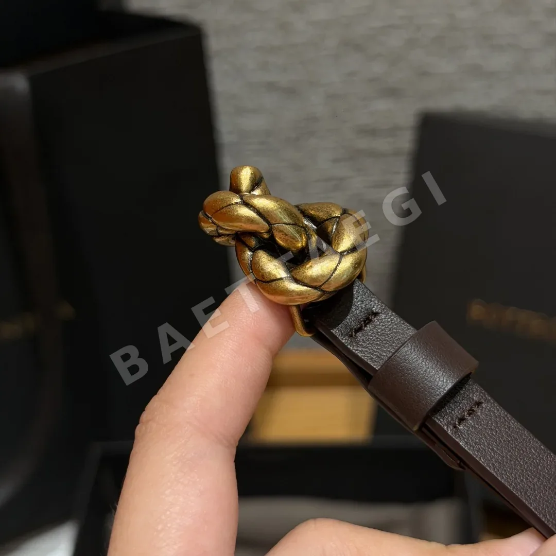 보테가베네타 소가죽 미니벨트 15mm 상세 이미지 5