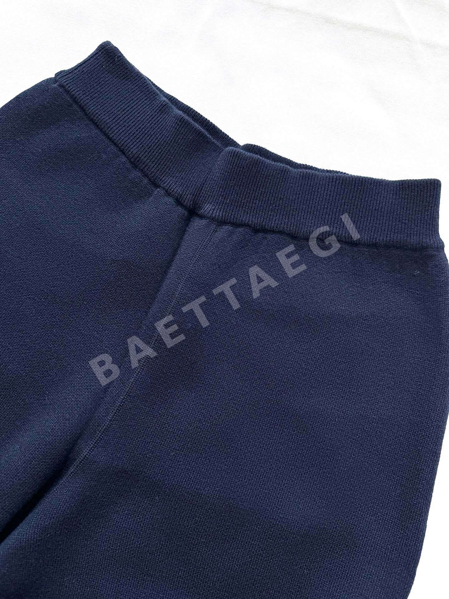 디올 양면 니트 세일러 카라 여성 바지 상세 이미지 4