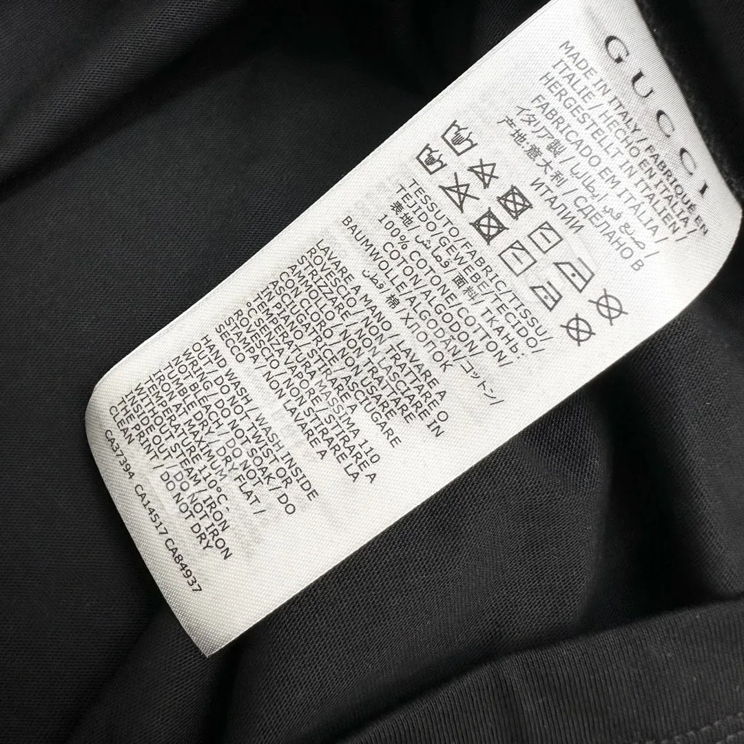 구찌 크루넥 자수 고양이 로고 반팔 티셔츠 상세 이미지 8