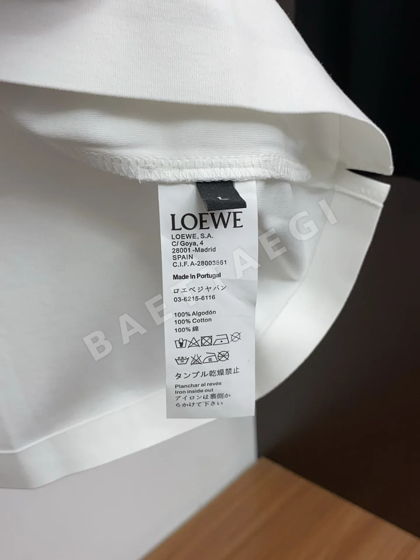 로에베 뉴심리스 남성 반팔 티셔츠 상세 이미지 6