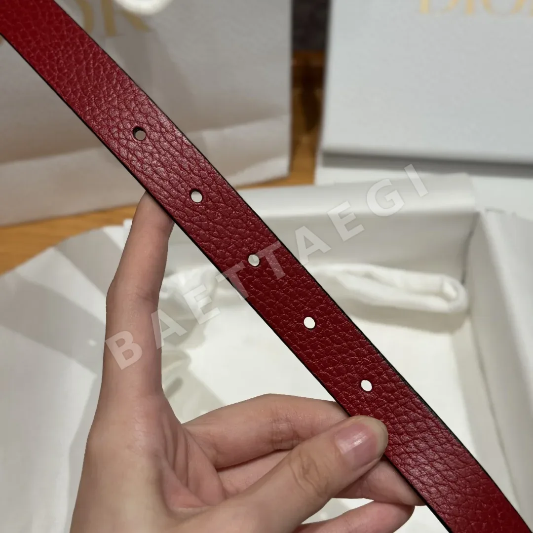 디올 럭키스타 장식 송아지가죽 벨트 상세 이미지 7