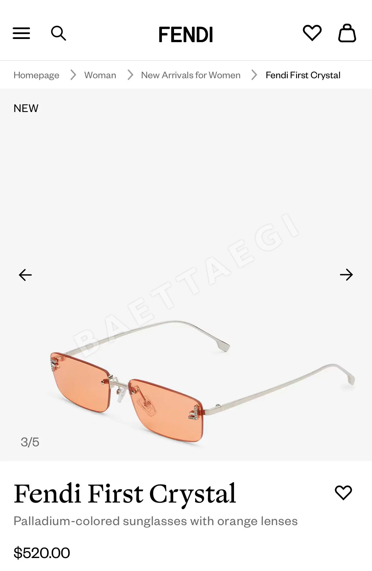 펜디 선글라스 74272 Fendi Sunglasses 상세 이미지 6
