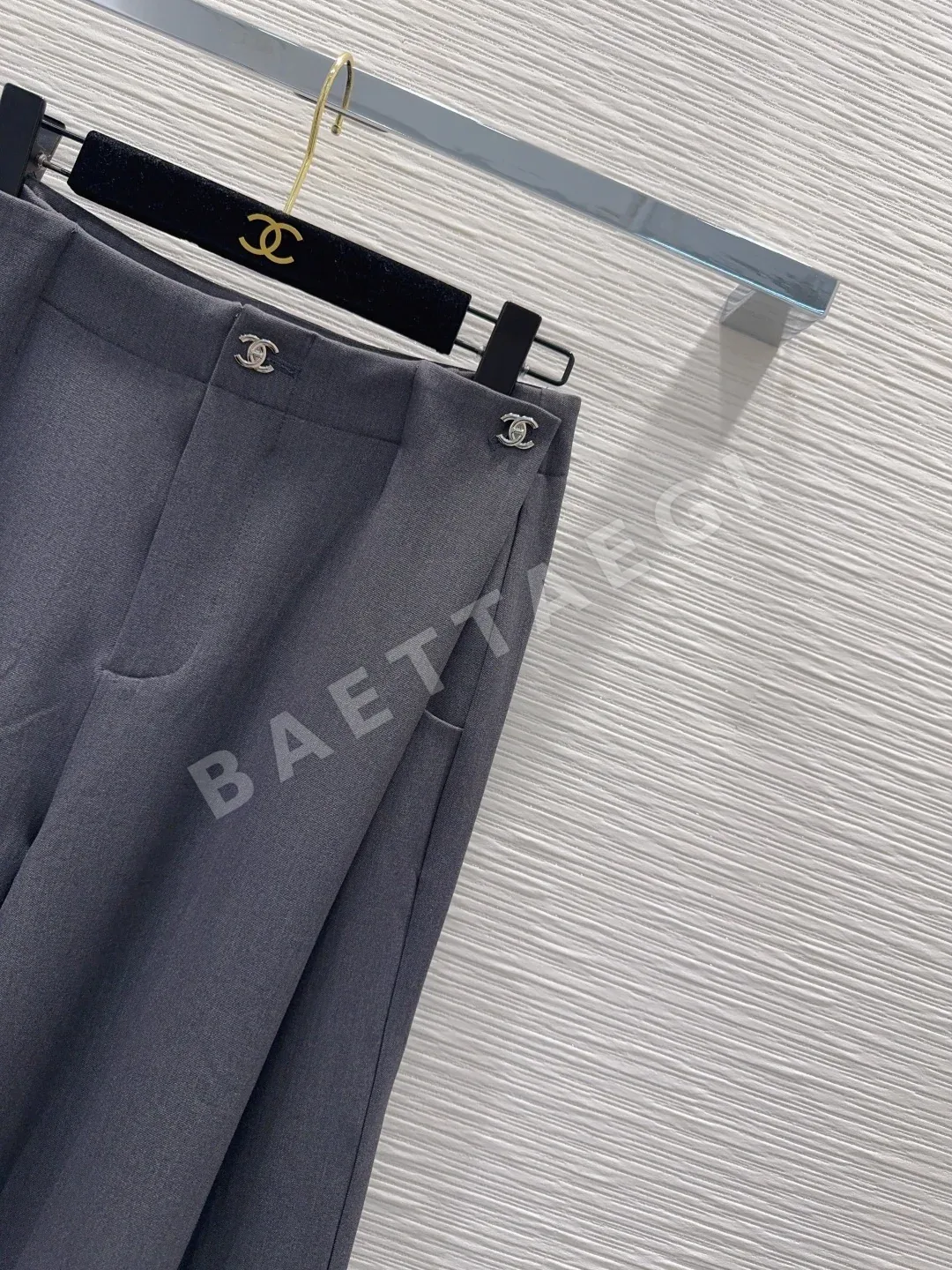 샤넬 와이드 레그 여성 바지 상세 이미지 4
