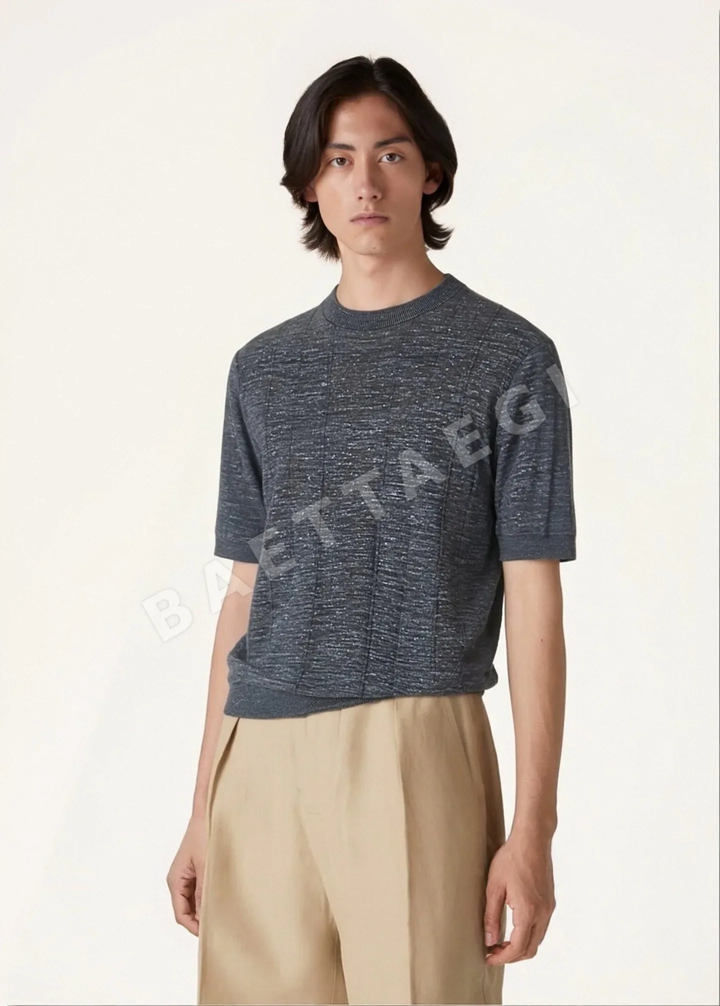로로피아나 남성 린넨 반팔 티셔츠 114992