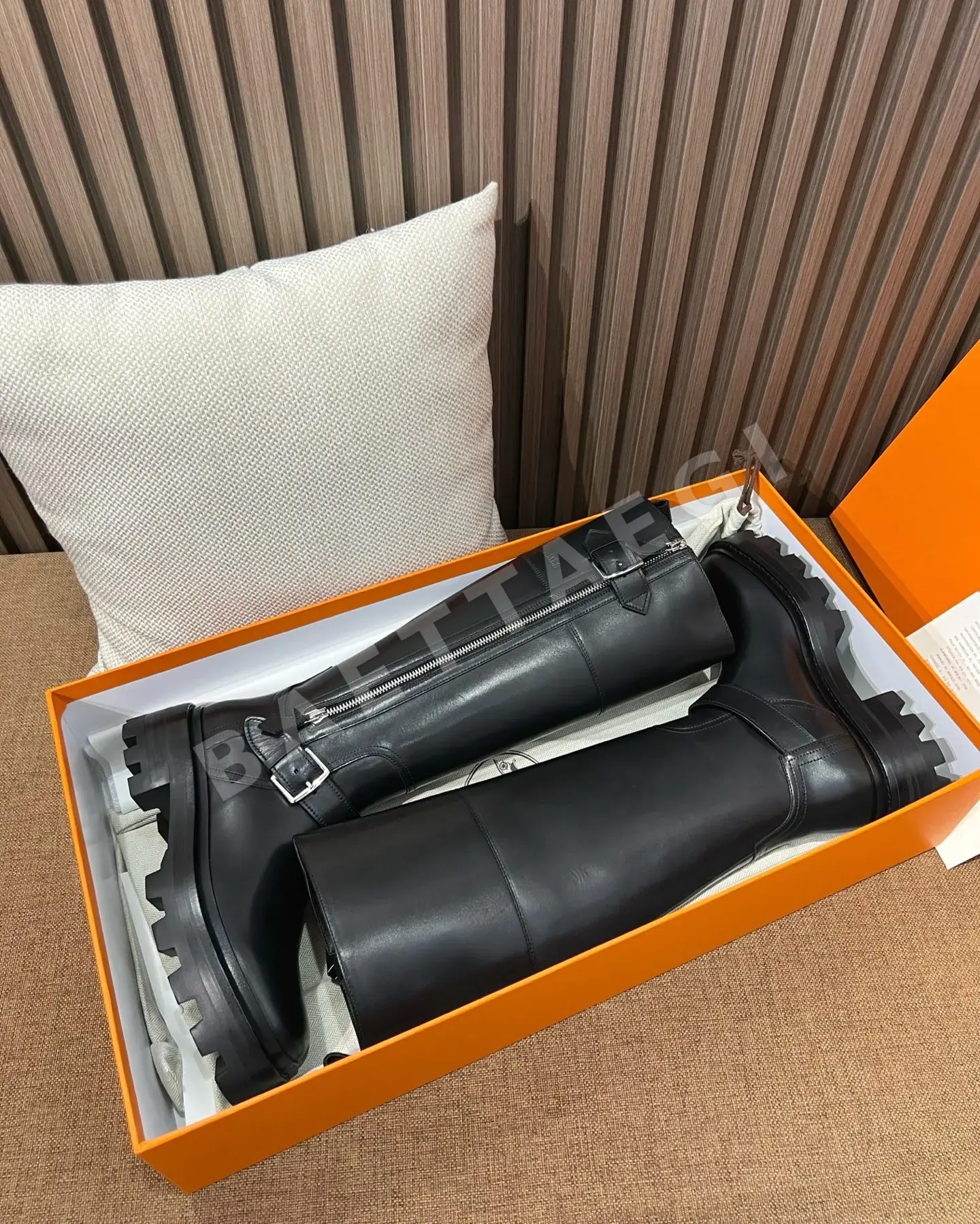 에르메스 부츠 가죽 버클과 지퍼 187735