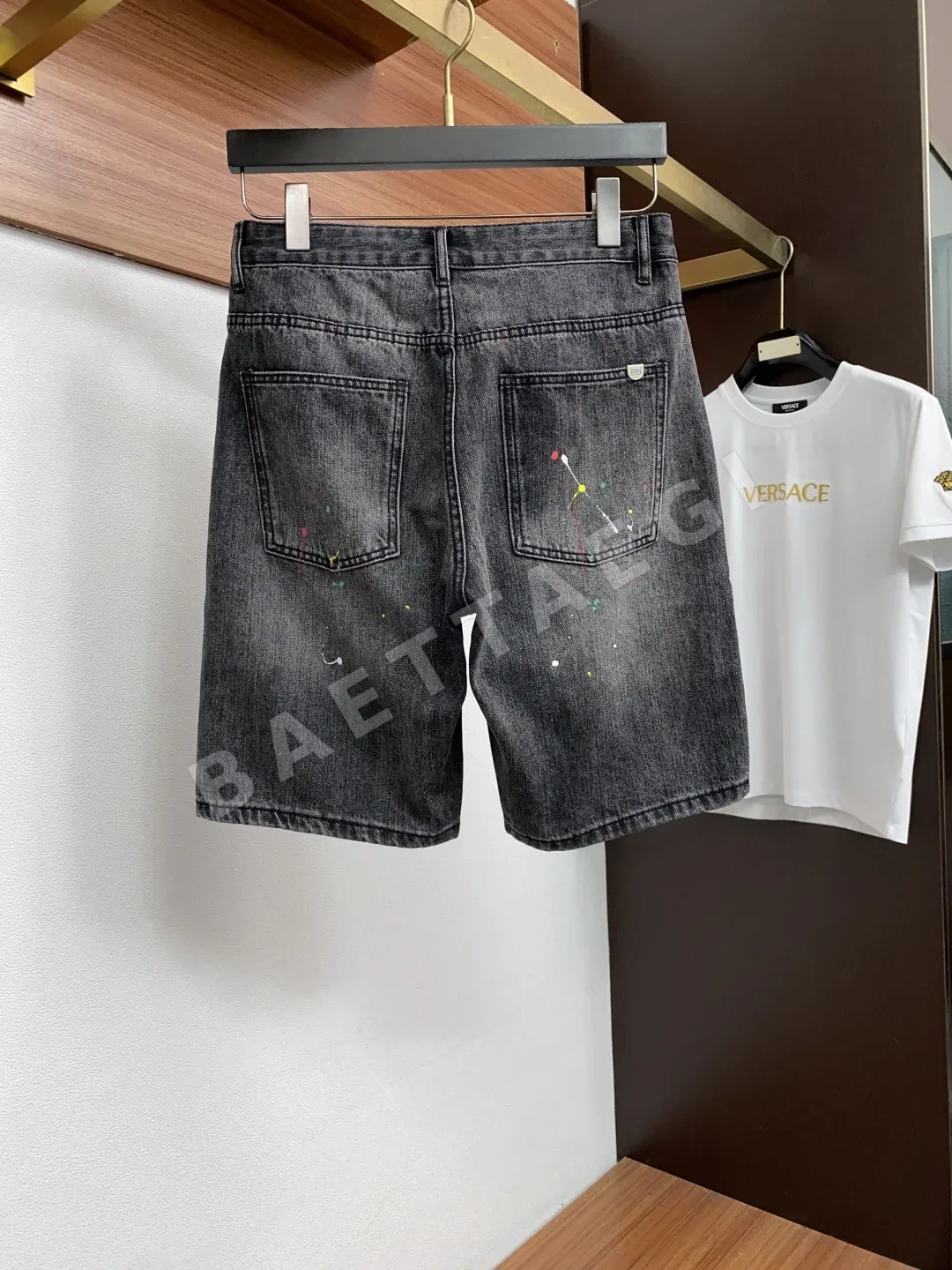 발렌시아가 남성 데님 반바지 상세 이미지 9