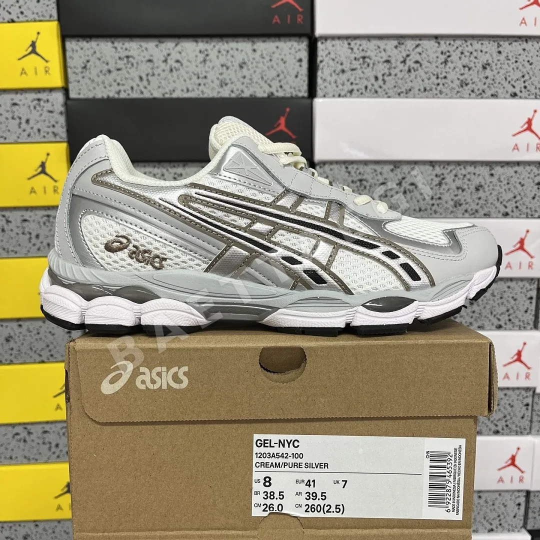아식스 [M] 젤 NYC 2055 1203A542-100 200496 Asics Gel-NYC 2055 Cream Pure Silver
