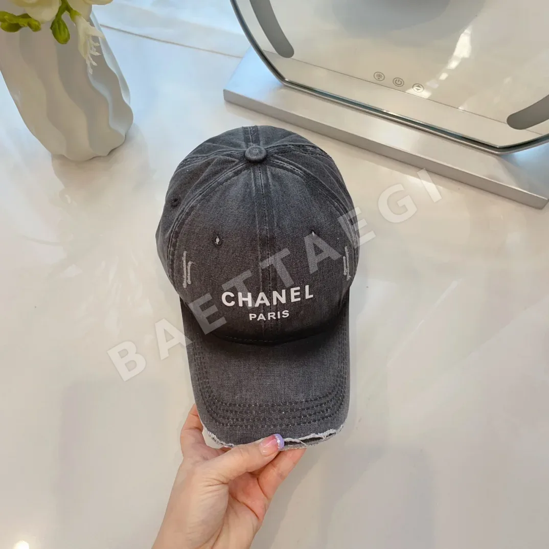 샤넬 타이다이 무늬 워시드 데님 야구모자 상세 이미지 4