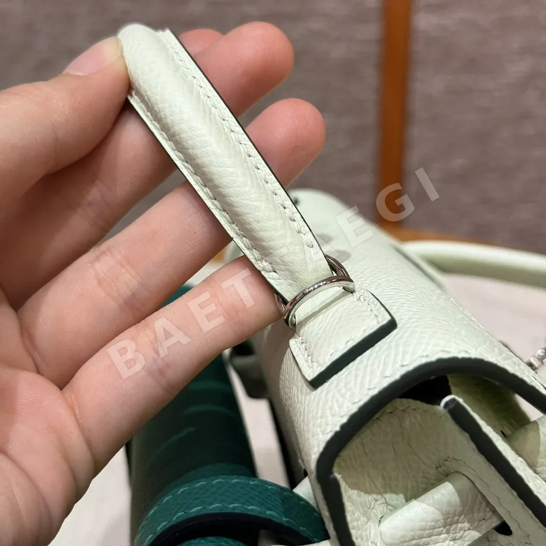 에르메스 켈리돌백 그린 실버 하드웨어 가방 상세 이미지 8