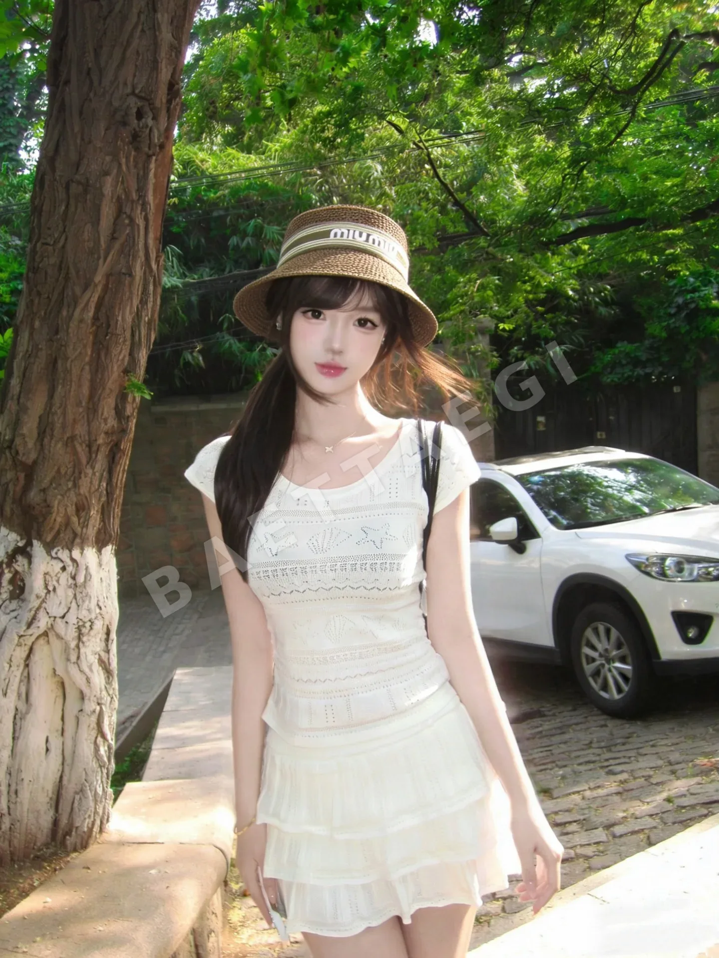 미우미우 모자 80736 Miu Miu Cap 상세 이미지 1