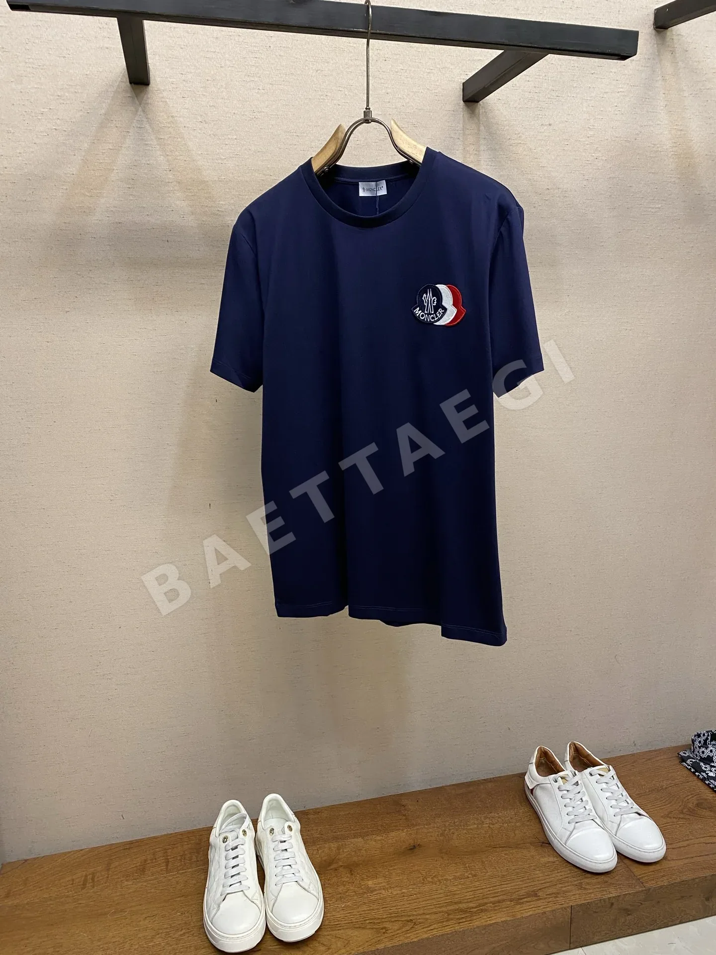 몽클레르 남성 코튼 스트레치 반팔 티셔츠 48751