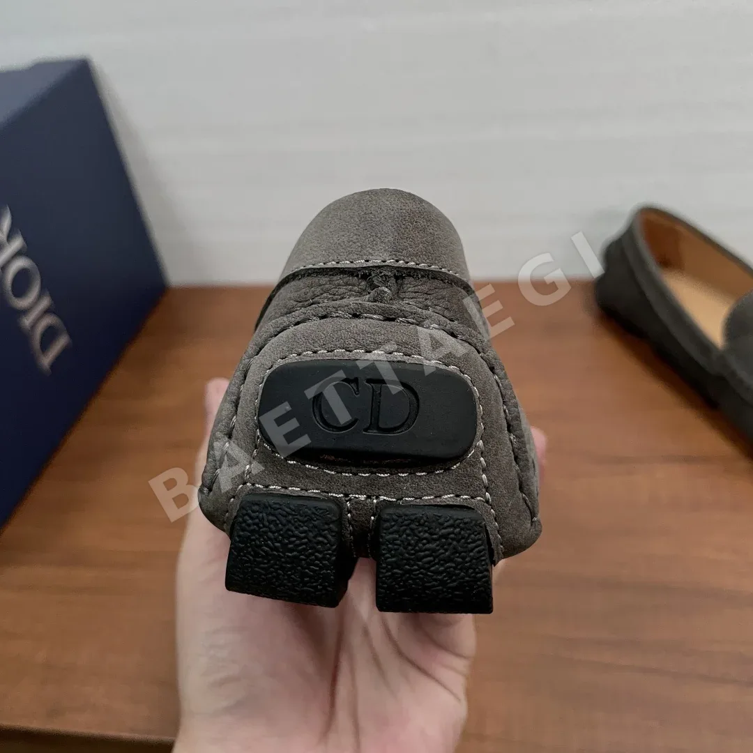 디올 로퍼 남성 가죽 CD 로고 굽 상세 이미지 5