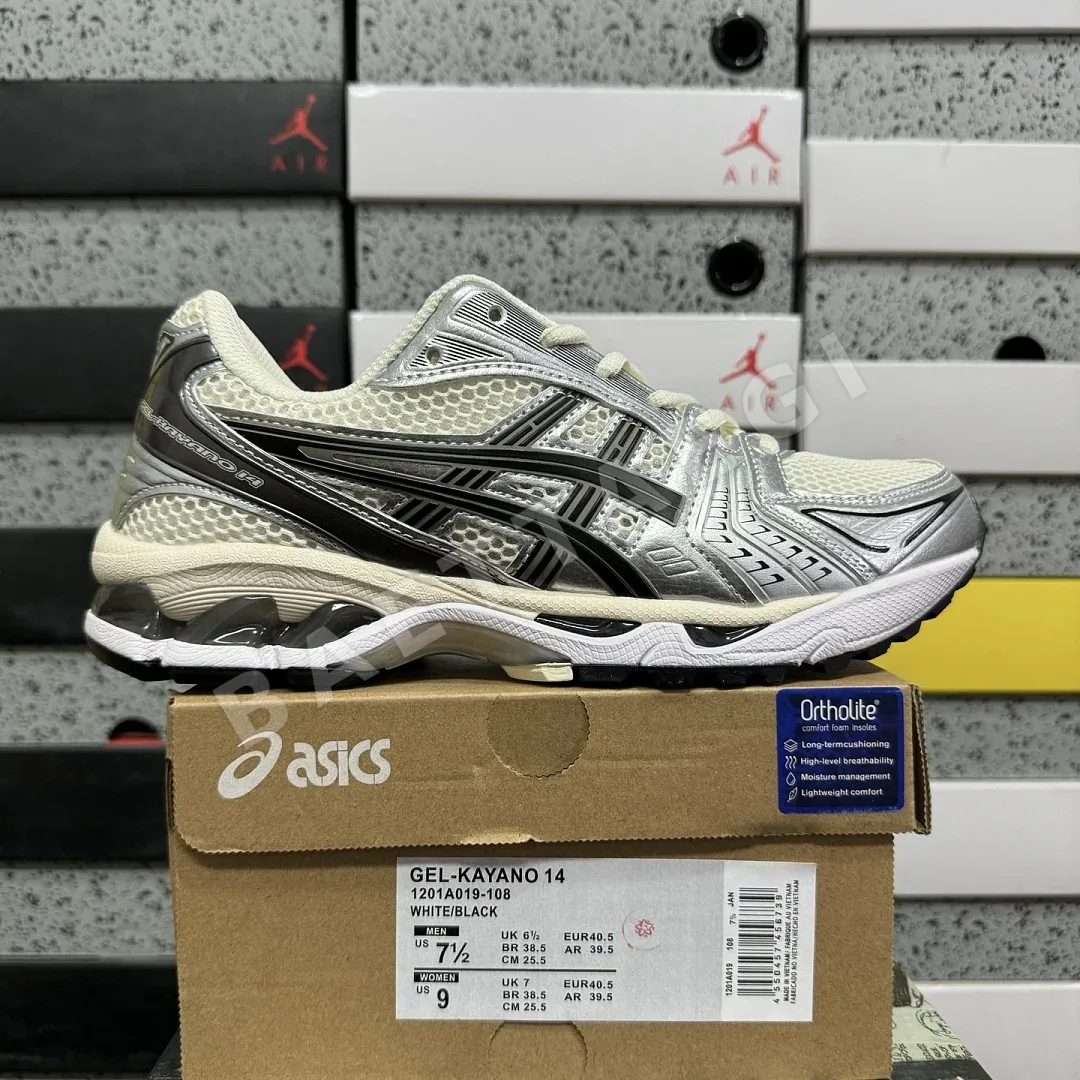 아식스 [LZ] 젤 카야노 14 1201A019-108 200586 Asics Gel-Kayano 14 Cream Black Metallic