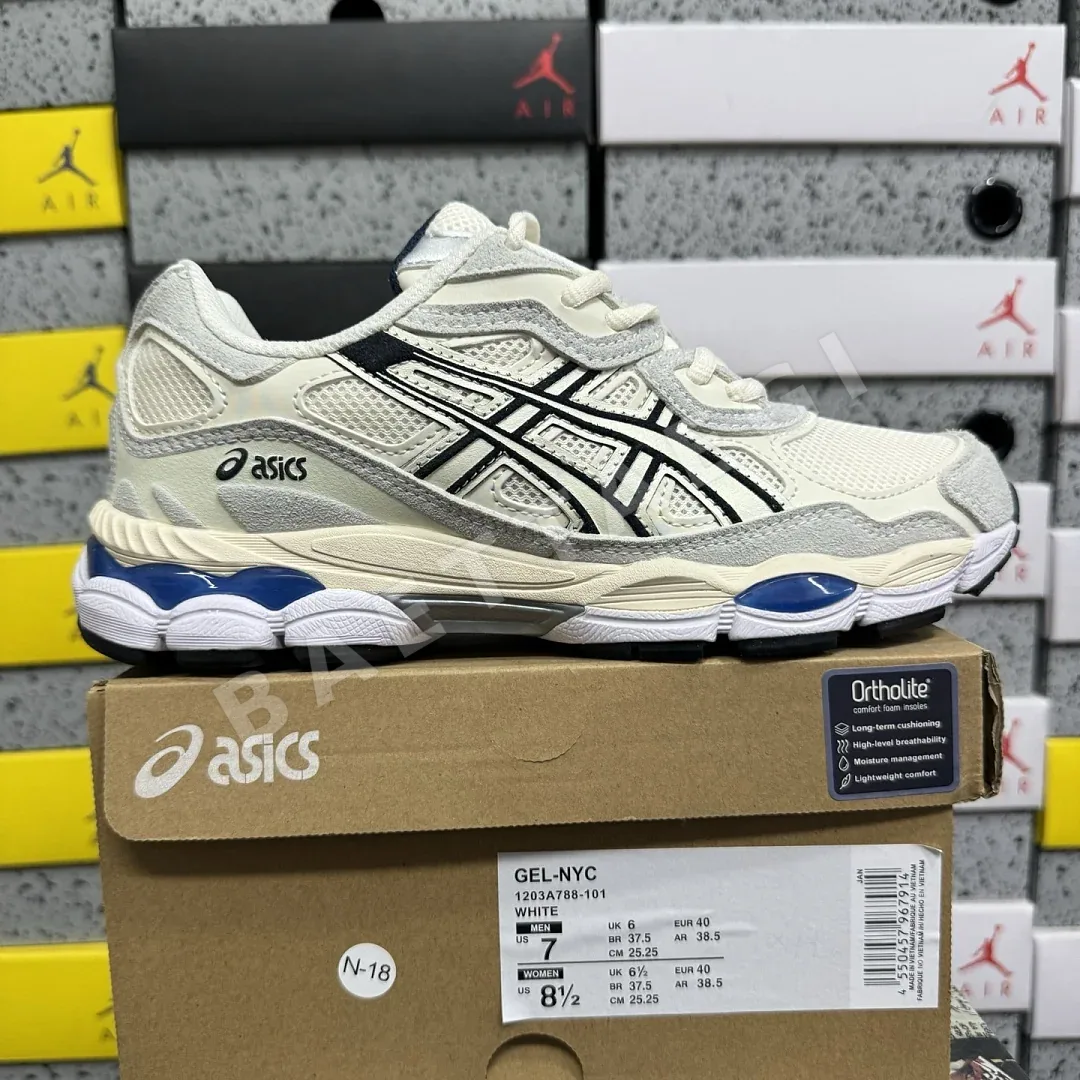 아식스 [WZ] 젤 NYC 1203A788-101 200376 Asics Gel-NYC White Grey Midnight
