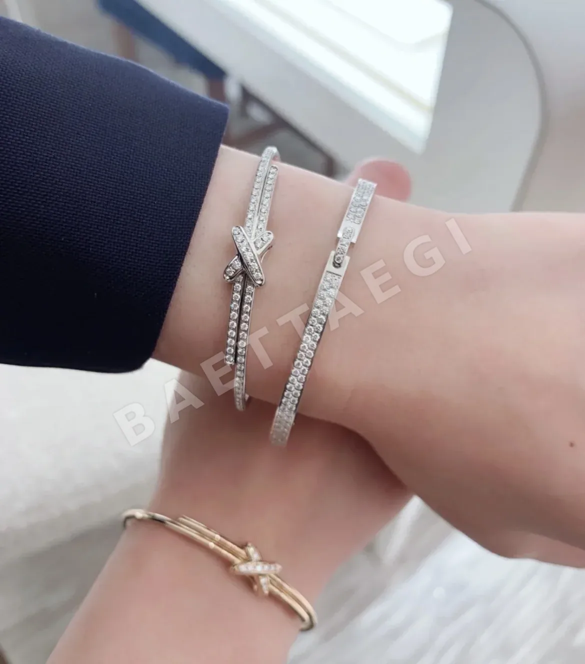 쇼메 리앙 크로스 다이아몬드 팔찌 69805