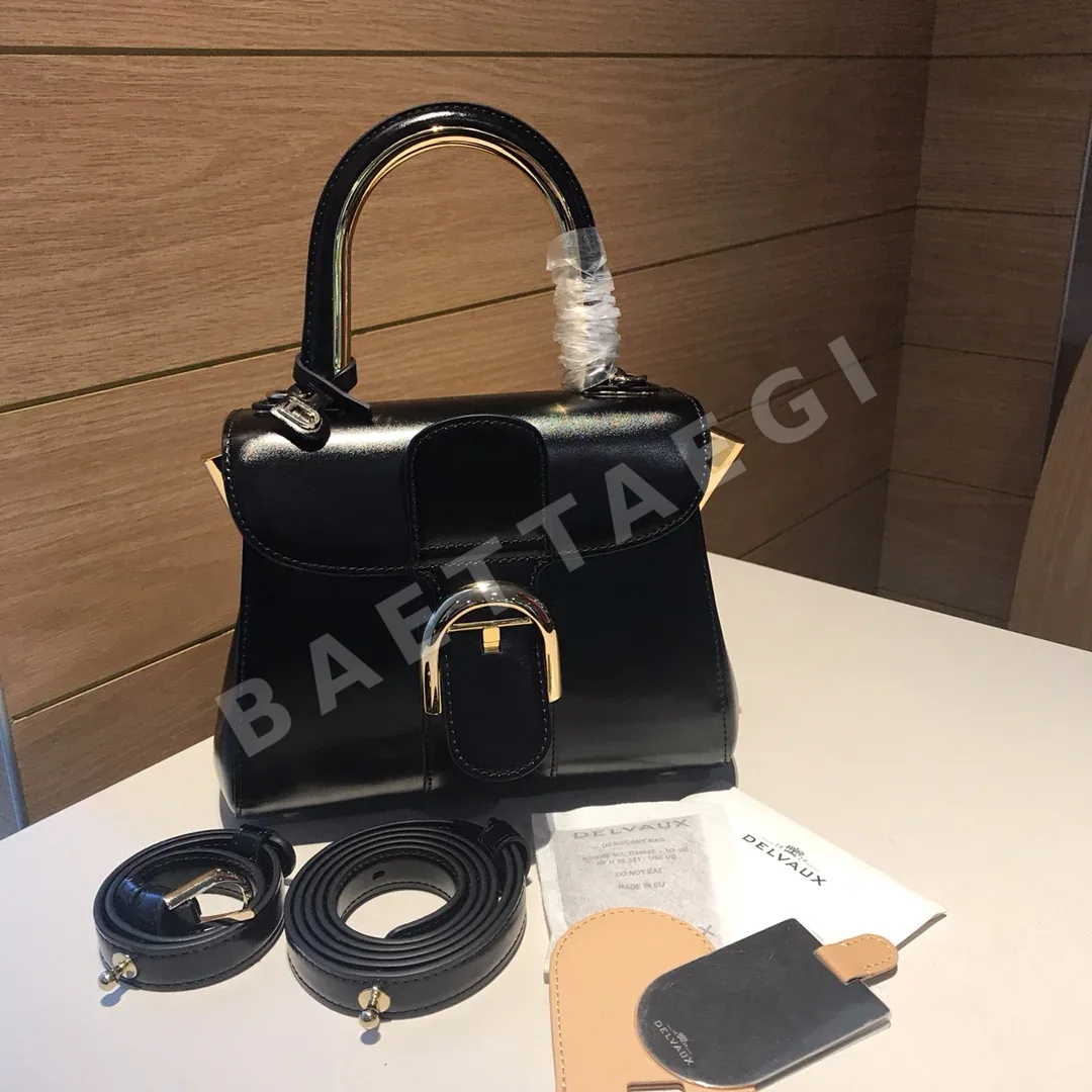델보 브릴리언트 소가죽 숄더백 상세 이미지 4