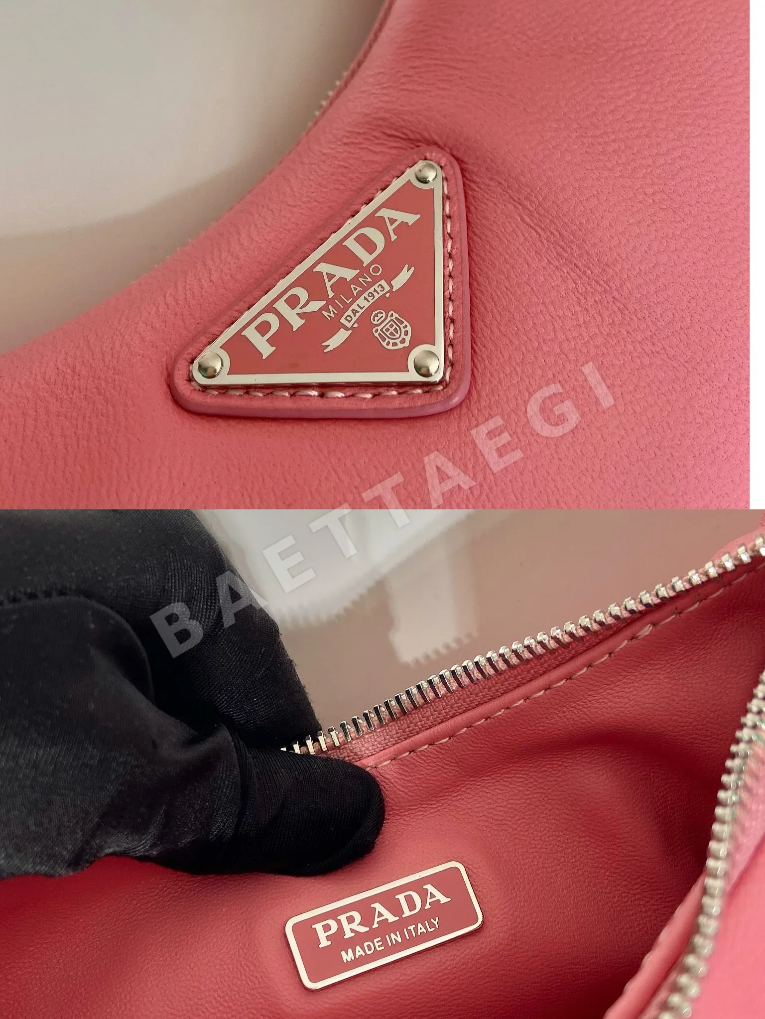 프라다 램스킨 3WAY 패딩 숄더백 1BH204 상세 이미지 9