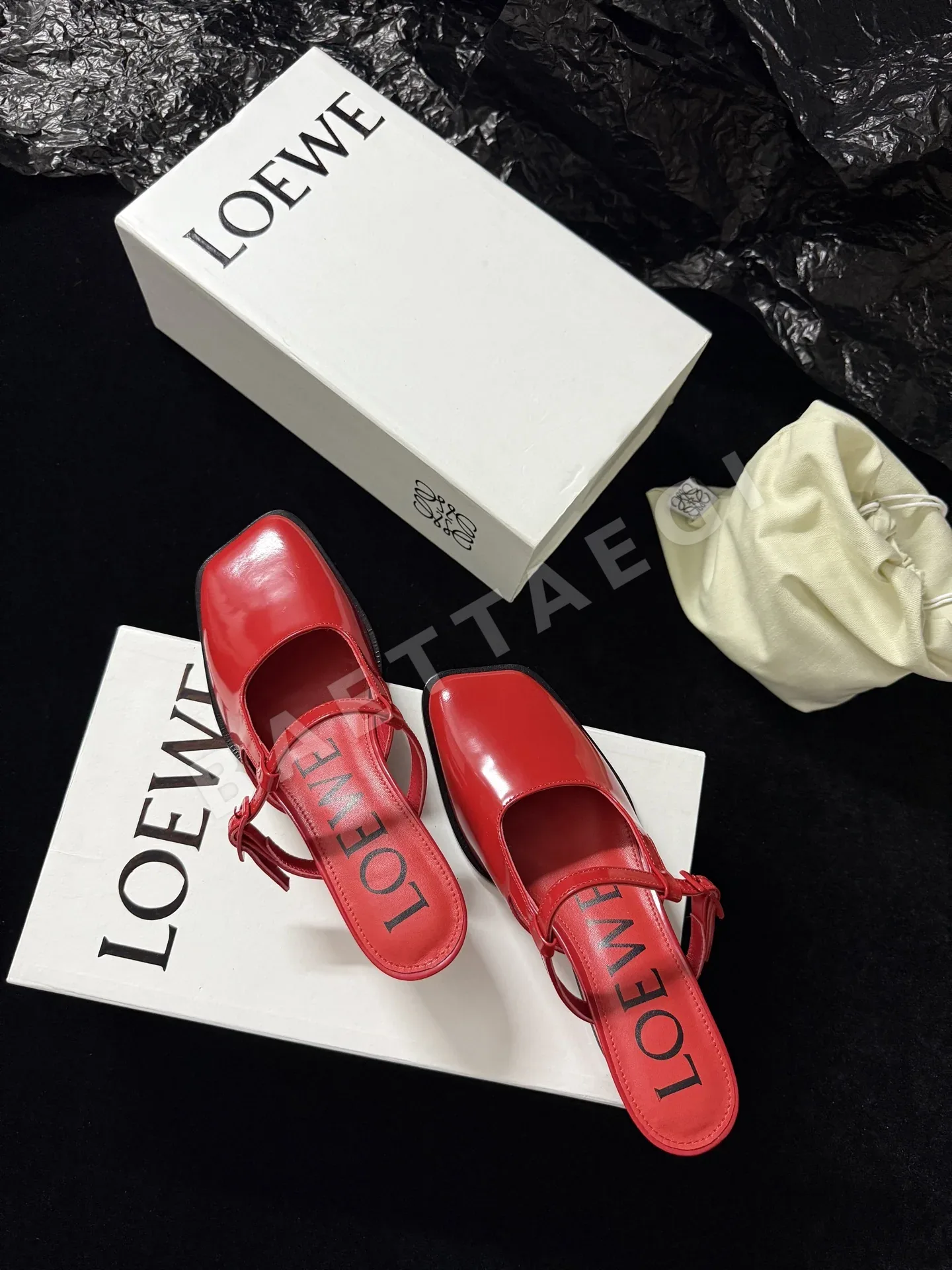 로에베 스퀘어 토 메리제인 뮬 상세 이미지 3