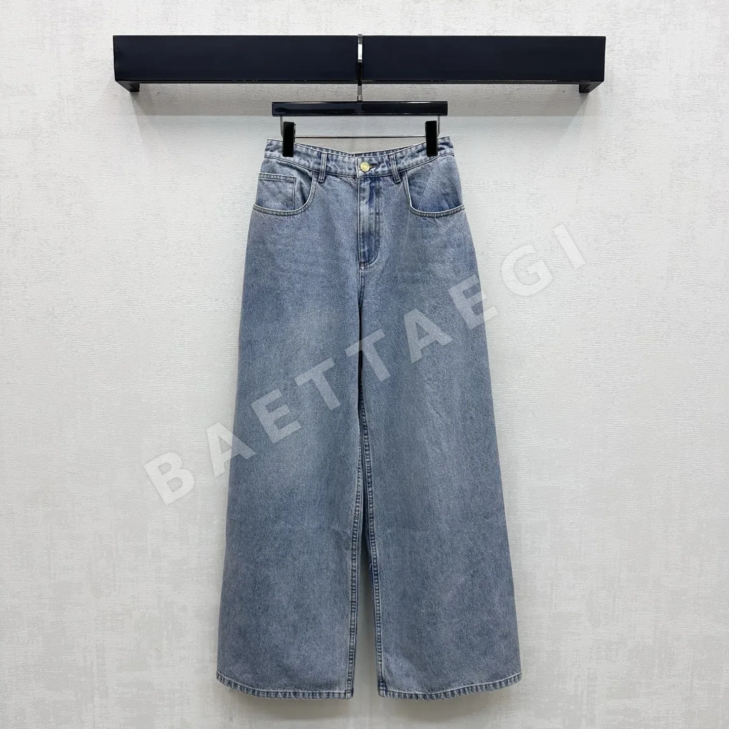 샤넬 프린지 장식 데님 바지 199882