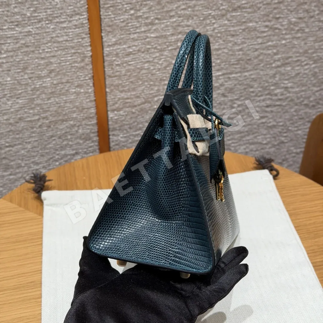 에르메스 버킨 20 도마뱀 가죽 가방 상세 이미지 4
