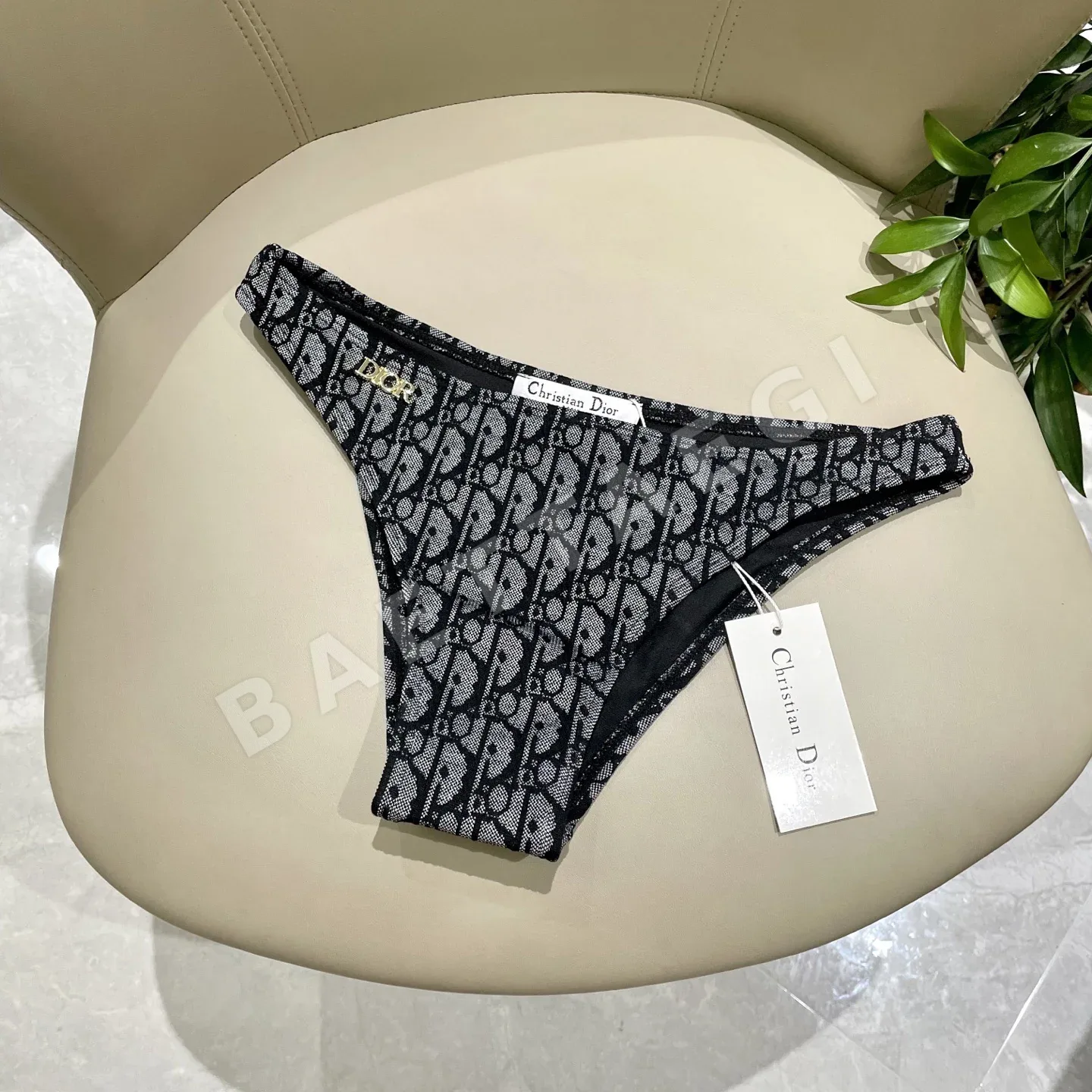 디올 자카드 원피스 수영복 상세 이미지 9