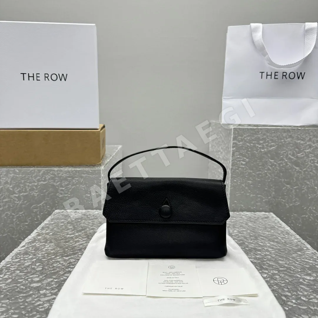 더로우 루사리 페블드 가죽 핸드백 128708