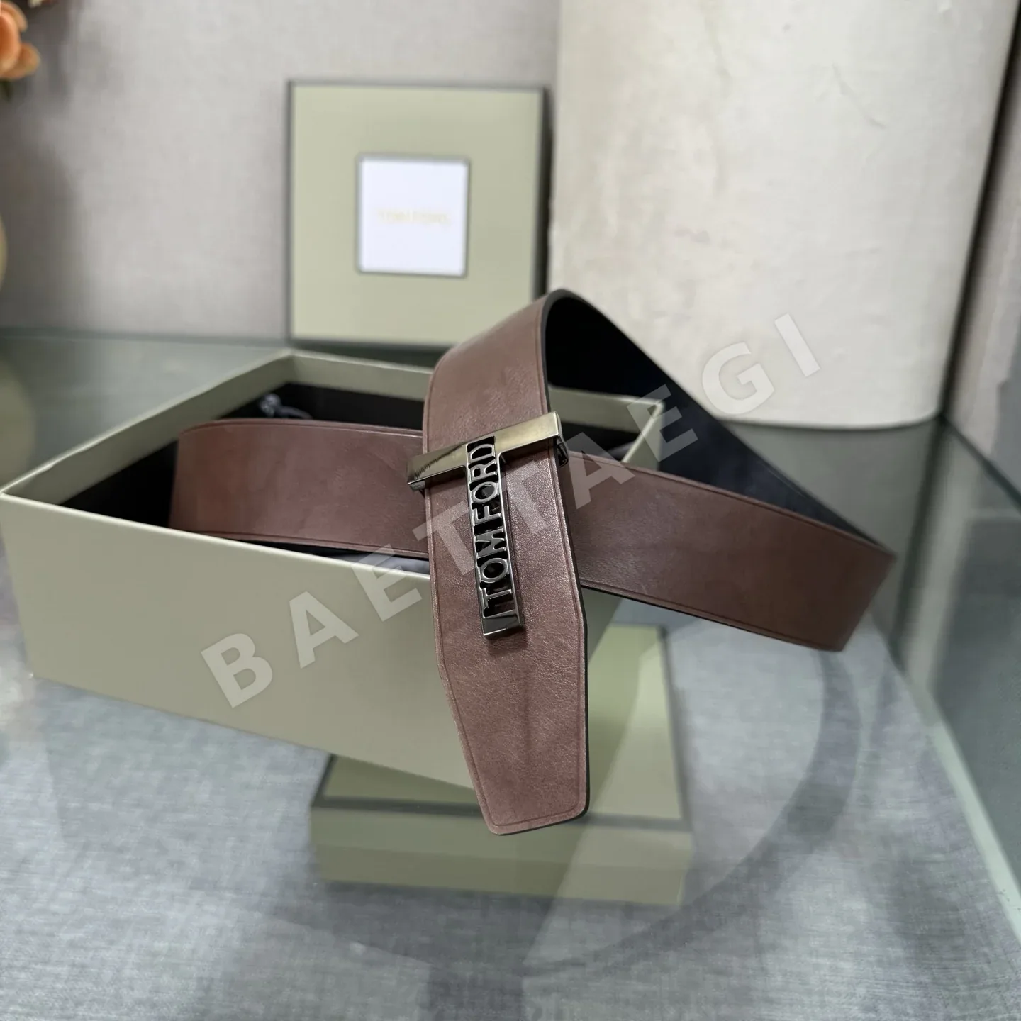 톰포드 양면 소가죽 벨트 상세 이미지 2