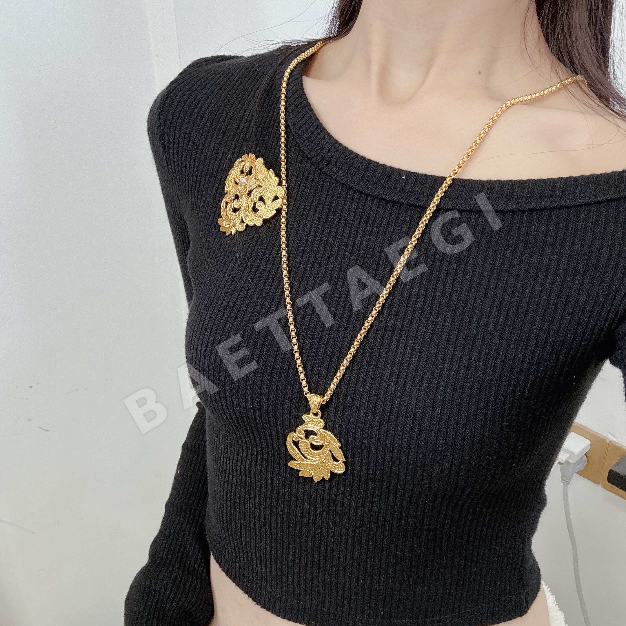 생로랑 목걸이 65649