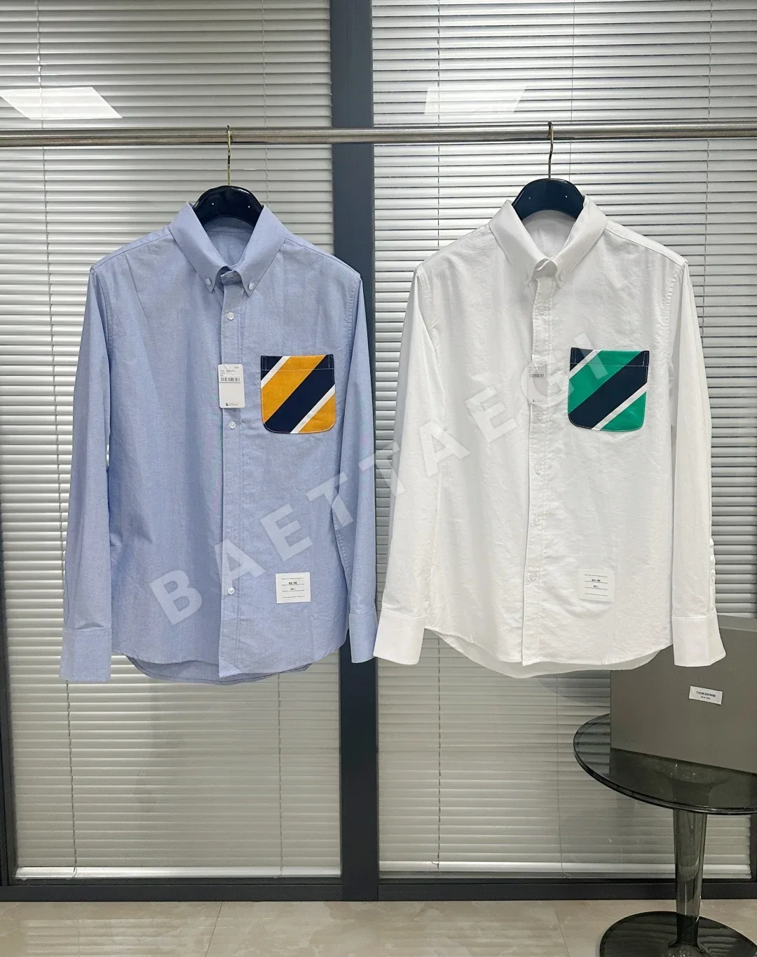 톰브라운 컬러풀 포켓 긴팔 셔츠 상세 이미지 2