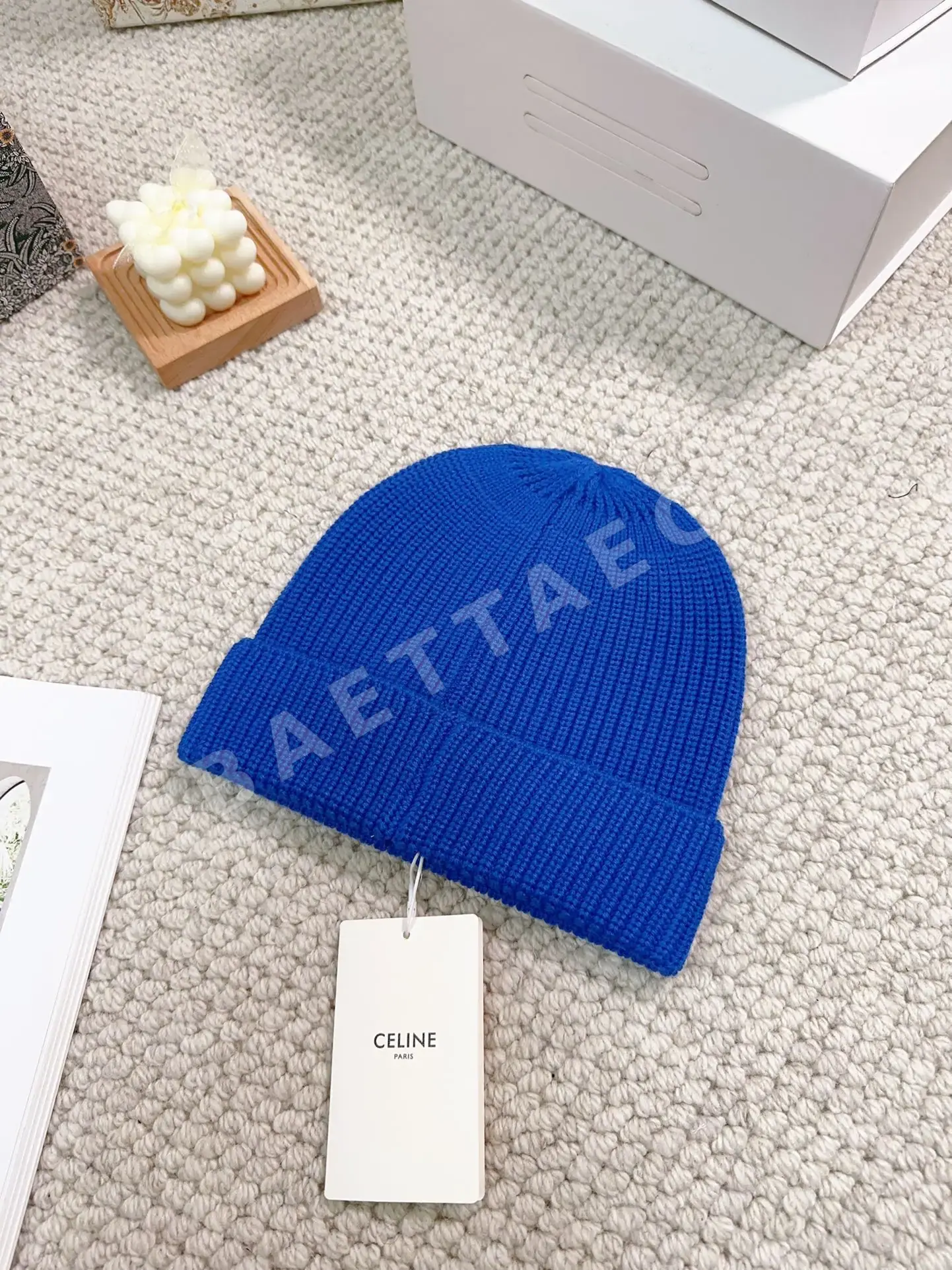 셀린느 울 니트 모자 상세 이미지 6
