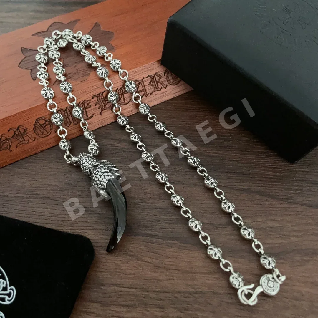크롬하츠 크로스 볼 아이보리 펜던트 목걸이 상세 이미지 8