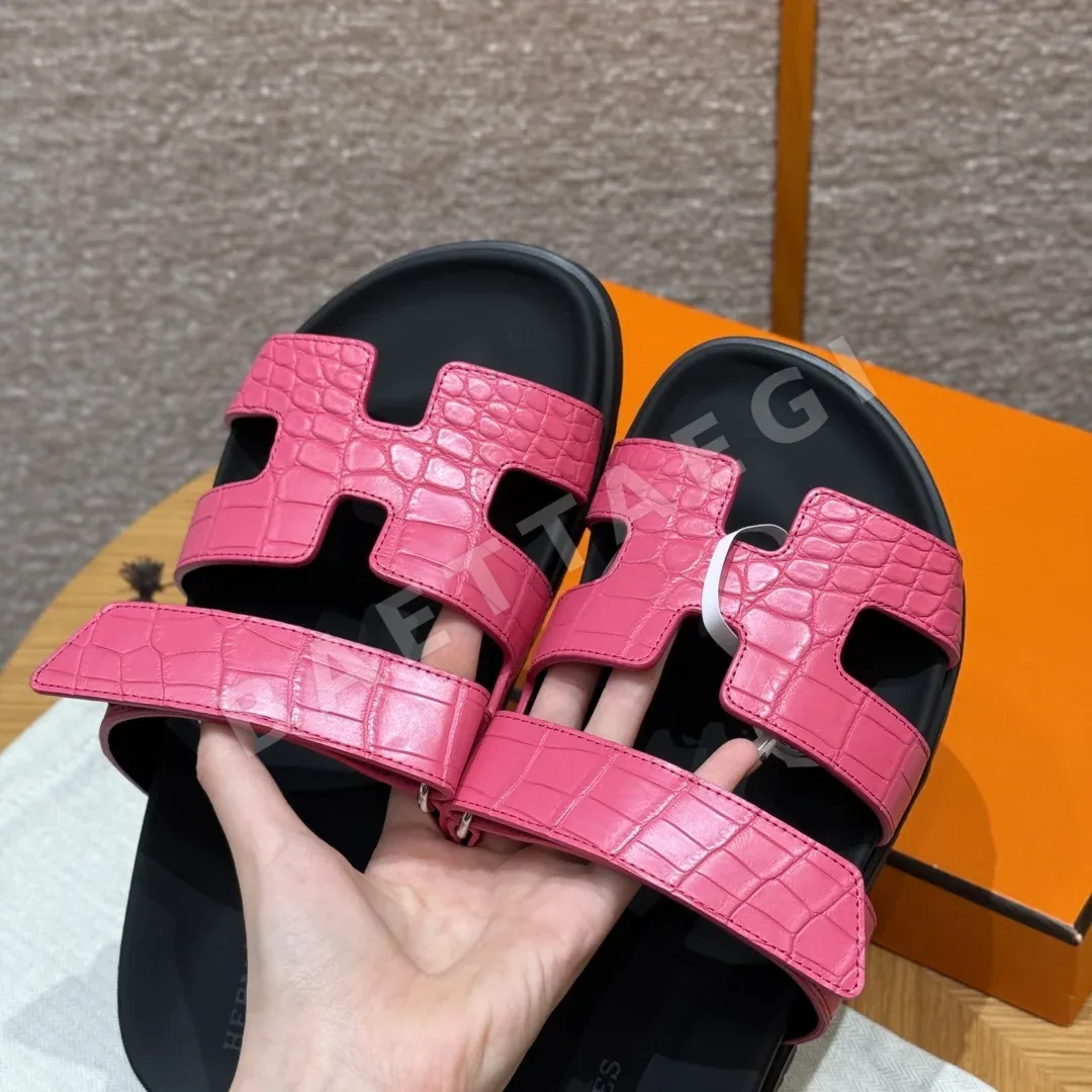 에르메스 225 시프레 악어가죽 샌들 8581 상세 이미지 6