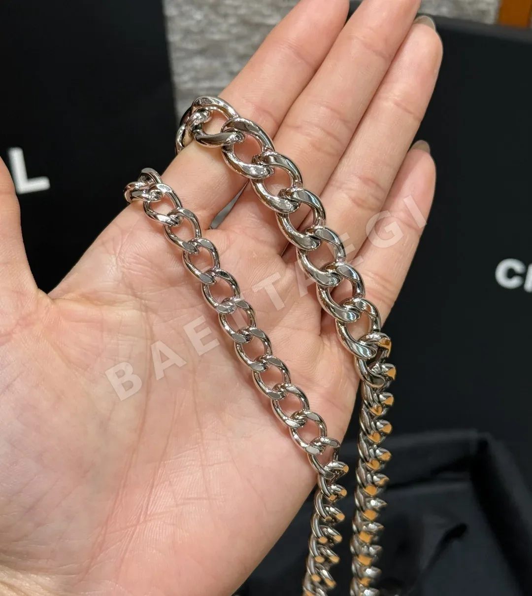 샤넬 더블 C 로고 체인 벨트 상세 이미지 9