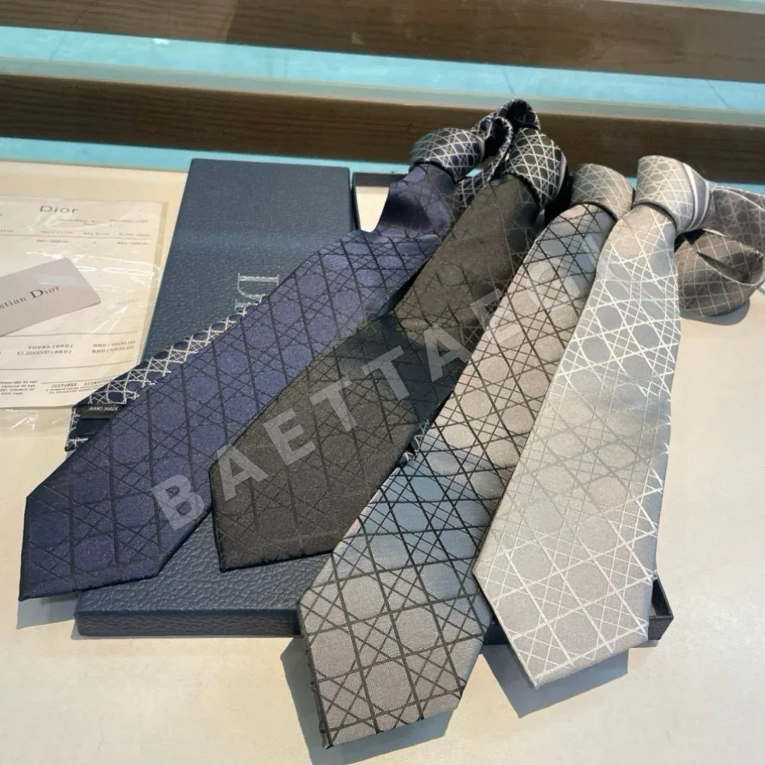 디올 CD 로고 모노크롬 넥타이 상세 이미지 2