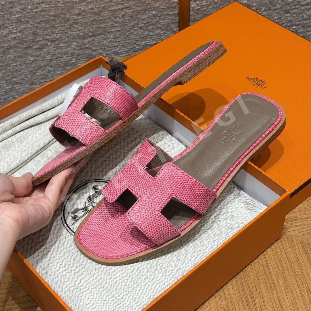 에르메스 오란 도마뱀 가죽 샌들 상세 이미지 3